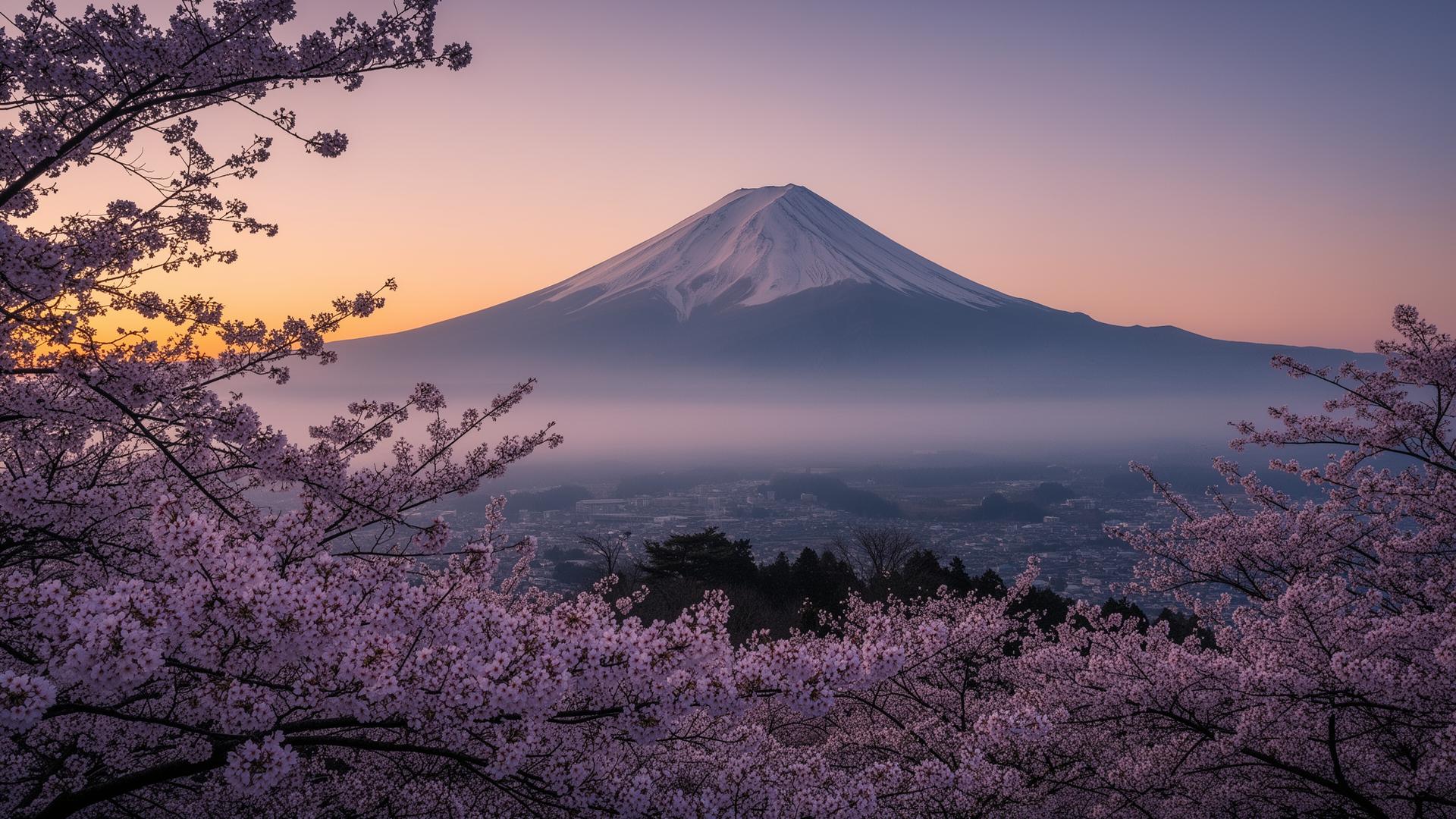 Mount Fuji at dawn